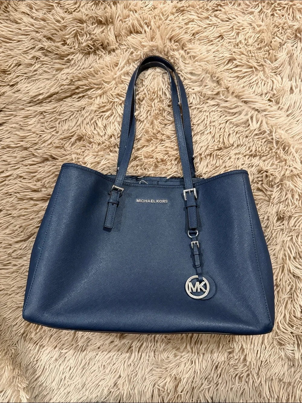 Michael Kors Midnight Blue Saffiano Leather Tote